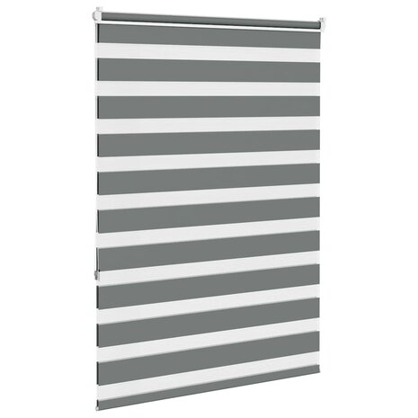 Zebra rolgordijn 95x150 cm stofbreedte 90,9 cm donkergrijs 4