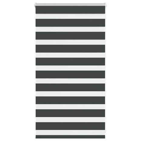 Zebra rolgordijn 75x100 cm stofbreedte 70,9 cm zwart 1