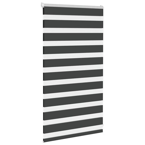 Zebra rolgordijn 75x100 cm stofbreedte 70,9 cm zwart 3