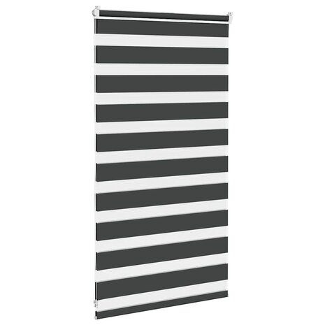 Zebra rolgordijn 75x100 cm stofbreedte 70,9 cm zwart 4