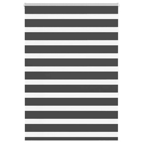 Zebra rolgordijn 95x150 cm stofbreedte 90,9 cm zwart 1