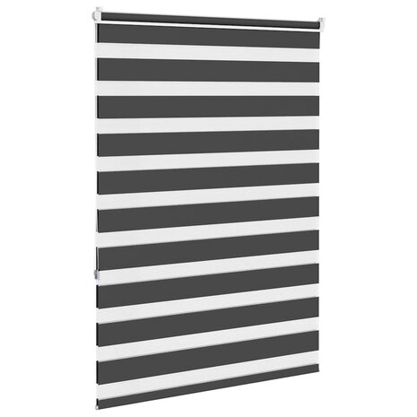 Zebra rolgordijn 95x150 cm stofbreedte 90,9 cm zwart 4