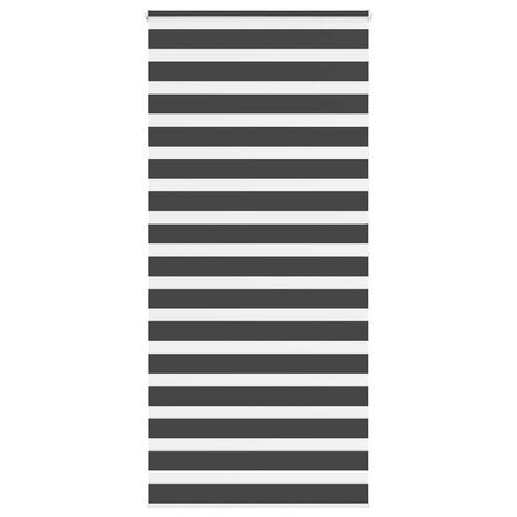 Zebra rolgordijn 95x200 cm stofbreedte 90,9 cm zwart 1