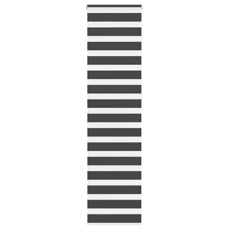 Zebra rolgordijn 50x230 cm stofbreedte 45,9cm zwart 1