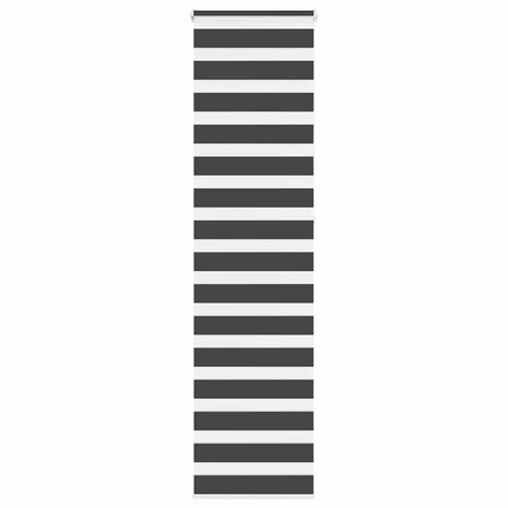 Zebra rolgordijn 60x230 cm stofbreedte zwart 55,9 cm 1