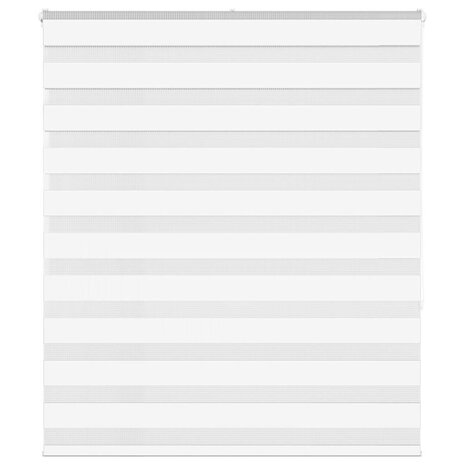 Zebra rolgordijn 130x150 cm stofbreedte 125,9cm polyester wit 1