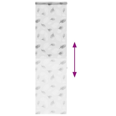 Doucherolgordijn met cassette 80x240 cm stofbreedte 76 cm 5