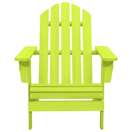 Tuinstoel Adirondack massief vurenhout groen 2