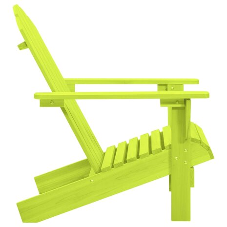 Tuinstoel Adirondack massief vurenhout groen 3