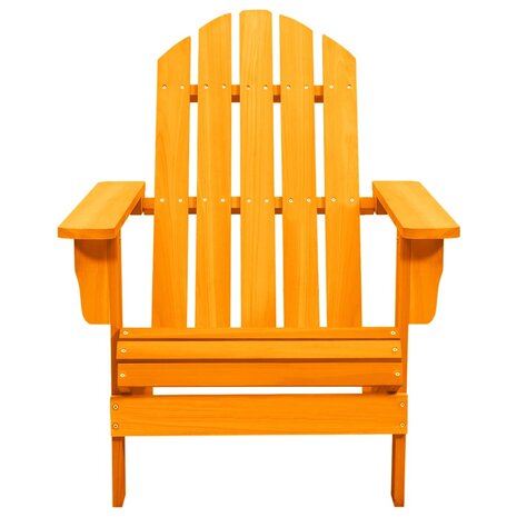 Tuinstoel Adirondack massief vurenhout oranje 2