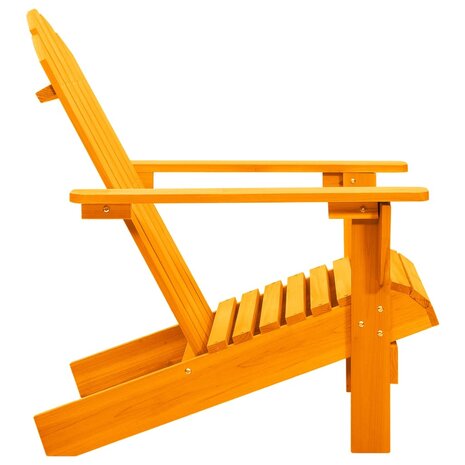 Tuinstoel Adirondack massief vurenhout oranje 3