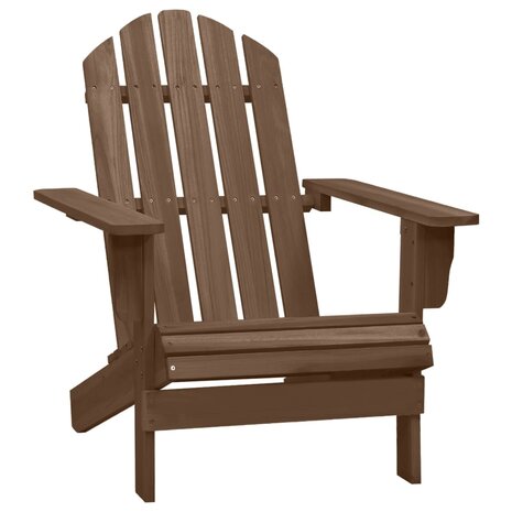 Tuinstoel hout bruin 1