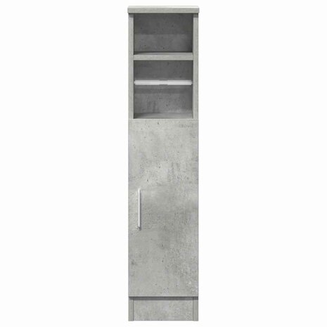 Badkamerkast met rolhouder 20,5x22x90 cm betongrijs 4
