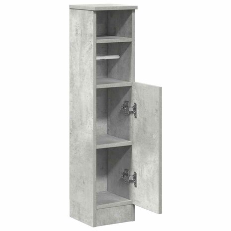 Badkamerkast met rolhouder 20,5x22x90 cm betongrijs 5