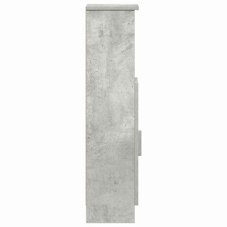 Badkamerkast met rolhouder 20,5x22x90 cm betongrijs 6