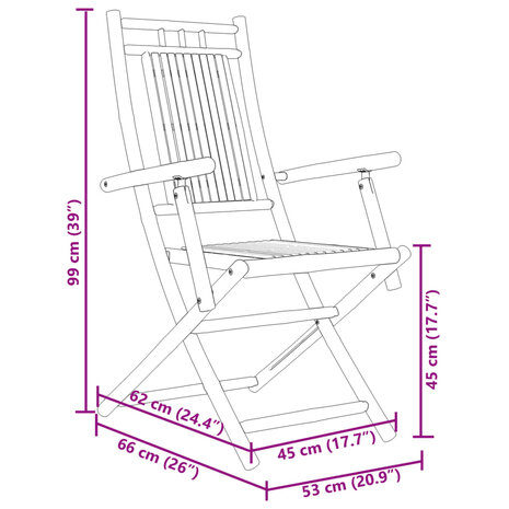 5-delige Tuinset bamboe 9