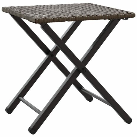 5-delige Tuinset inklapbaar poly rattan bruin  6