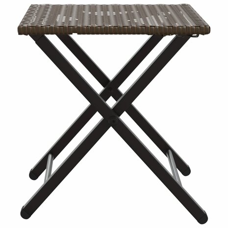 5-delige Tuinset inklapbaar poly rattan bruin  7