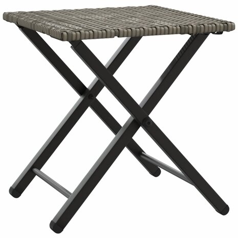 5-delige Tuinset inklapbaar poly rattan grijs  6