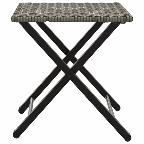 5-delige Tuinset inklapbaar poly rattan grijs  7