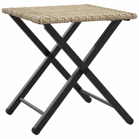 5-delige Tuinset inklapbaar poly rattan beige  6