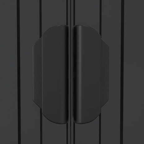 Tuinschuur 192x191x223 cm gegalvaniseerd staal antracietkleurig 6