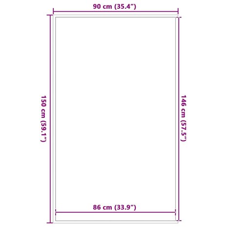 Deurmat 90x150 cm bruin 7