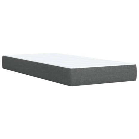 Boxspring met matras stof donkergrijs 80x200 cm 8