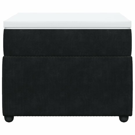 Boxspring met matras fluweel zwart 80x200 cm 4