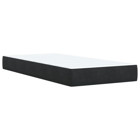 Boxspring met matras fluweel zwart 80x200 cm 6