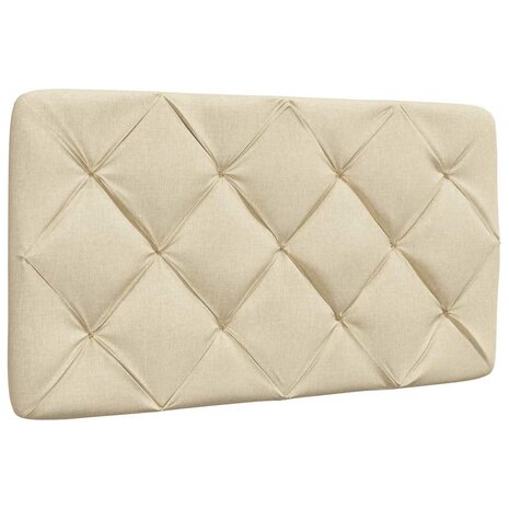 Bed met matras stof crèmekleurig 80x200 cm 9