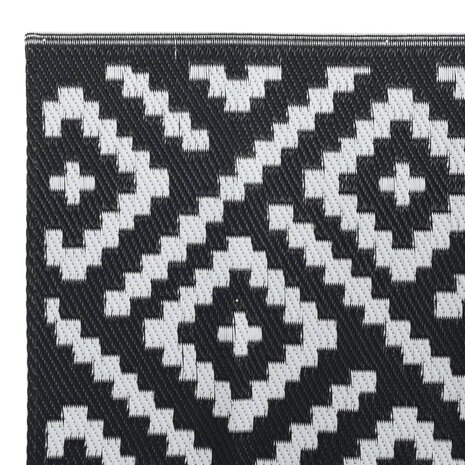 Buitenkleed ARAKIL 80x150 cm PP wit en zwart 4