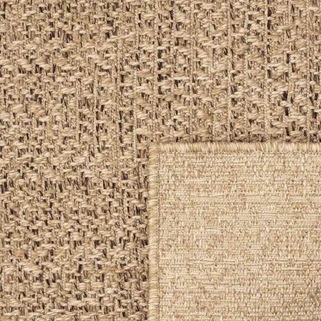 Vloerkleed ZIZUR binnen en buiten 60x110 cm jute look 6