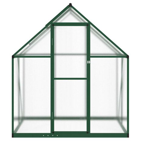 Tuinkas met basisframe 169x114x195 cm aluminium groen 3