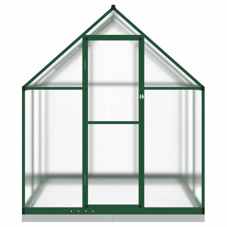 Tuinkas met basisframe 169x169x202 cm aluminium groen 3