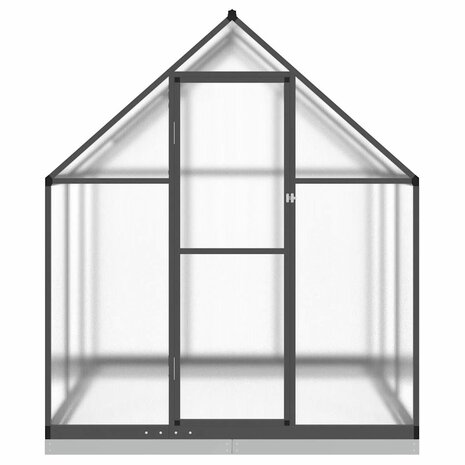 Tuinkas met basisframe 169x169x202 cm aluminium antracietkleur 3