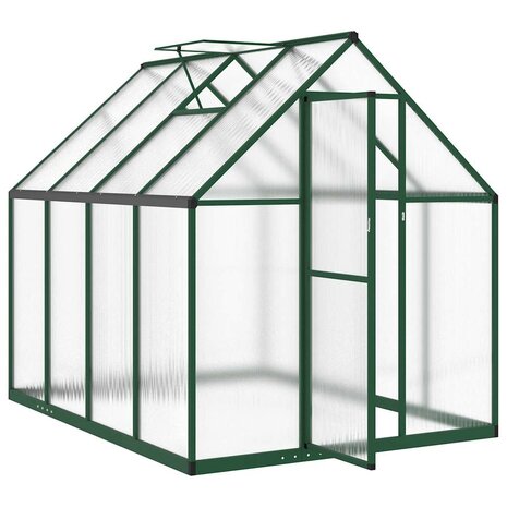 Tuinkas met basisframe 224x169x195 cm aluminium groen 6