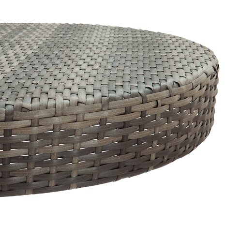 5-delige Tuinbarset met kussens poly rattan grijs 7
