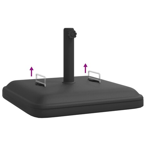 Parasolvoet met handvatten voor stok Ø38 / 48 mm 27 kg vierkant 7