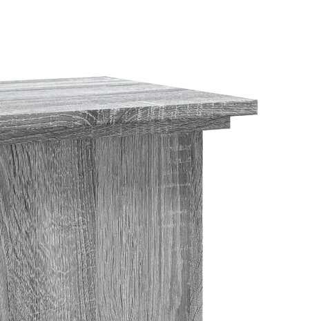 Plantenstandaard 33x33x80 cm bewerkt hout grijs sonoma eiken 7