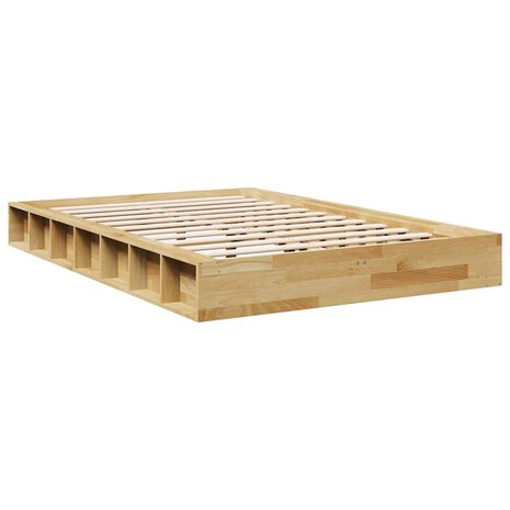 Bedframe zonder matras 120x200 cm massief hout eiken 3