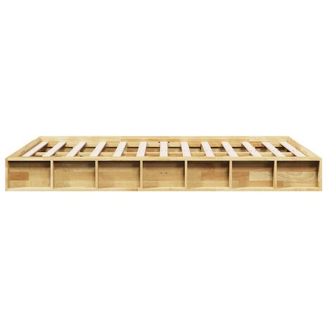 Bedframe zonder matras 120x200 cm massief hout eiken 7