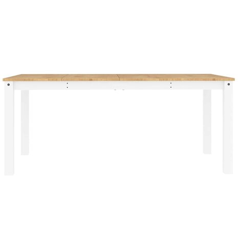 7-delige Eethoek Panama massief grenenhout wit 9