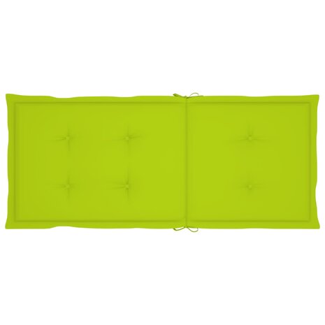 Schommelstoel met kussen bamboe 6