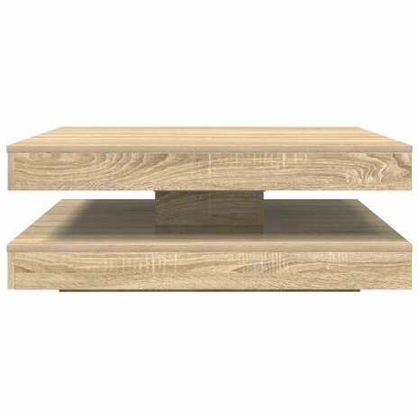 Salontafel 360 graden draaibaar 90x90x34,5 cm sonoma eikenkleur 5