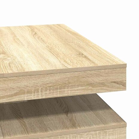 Salontafel 360 graden draaibaar 90x90x34,5 cm sonoma eikenkleur 8