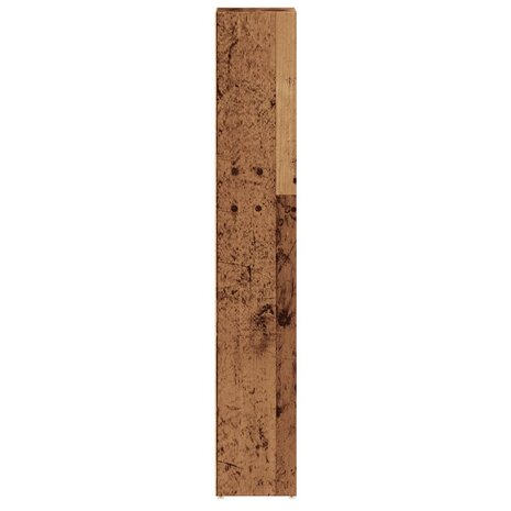 Cd-kasten 2 st 21x16x93,5 bewerkt hout oud houtkleurig 6