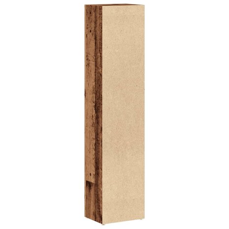 Cd-kasten 2 st 21x16x93,5 bewerkt hout oud houtkleurig 7