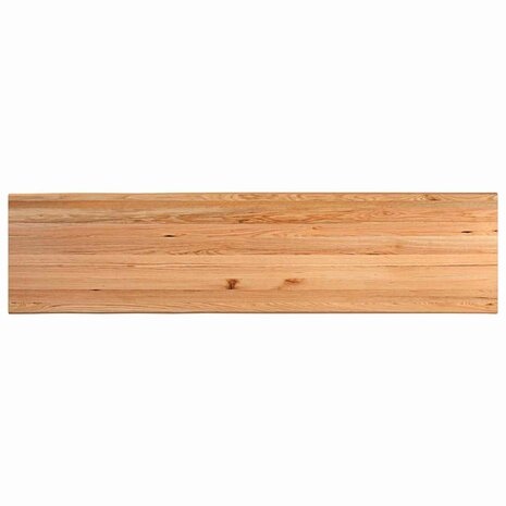 Eettafel met natuurlijke rand 320x80x74 cm massief eikenhout 6