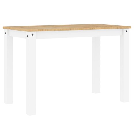 Eettafel Panama 117x60x75 cm massief grenenhout wit 2